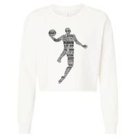 Basketball Cropped Pullover Crew