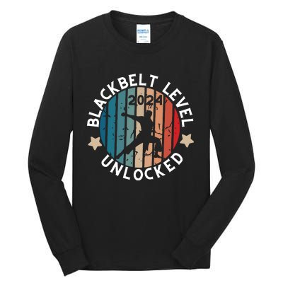 Black Belt Achievement Gift Martial Artskarate Tall Long Sleeve T-Shirt