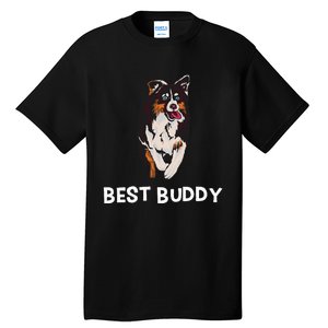 Best Buddy Australian Shepherd Dog Design Aussie Tall T-Shirt