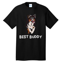 Best Buddy Australian Shepherd Dog Design Aussie Tall T-Shirt