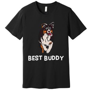 Best Buddy Australian Shepherd Dog Design Aussie Premium T-Shirt