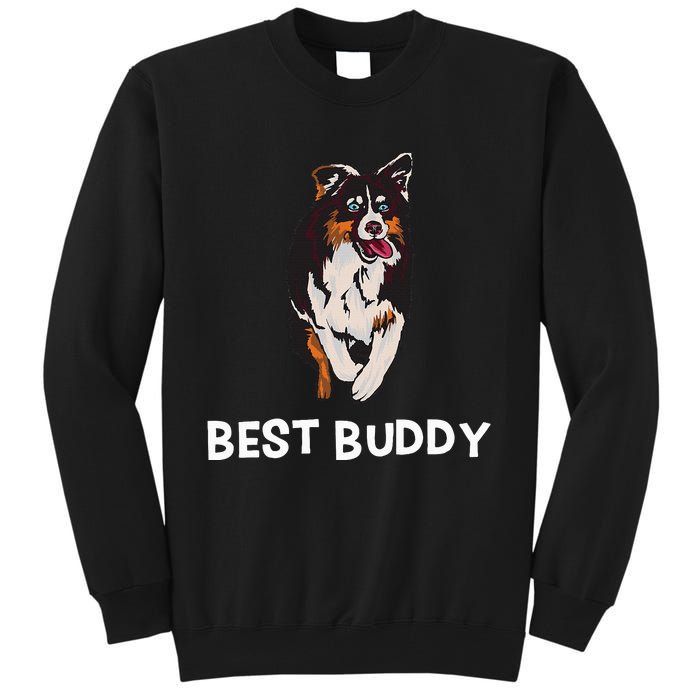 Best Buddy Australian Shepherd Dog Design Aussie Tall Sweatshirt