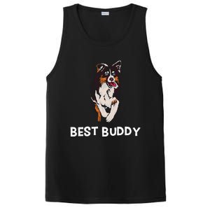 Best Buddy Australian Shepherd Dog Design Aussie PosiCharge Competitor Tank