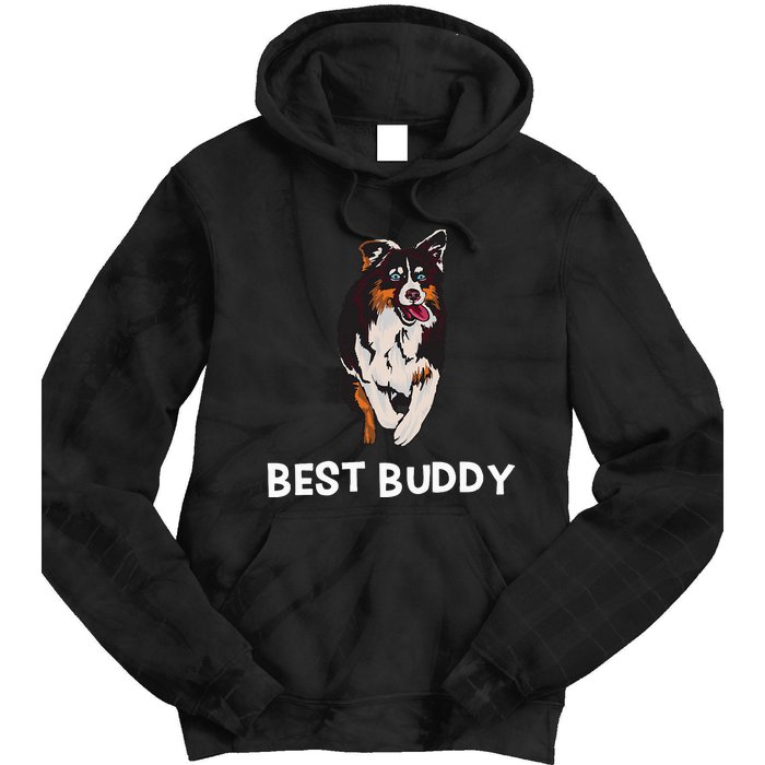 Best Buddy Australian Shepherd Dog Design Aussie Tie Dye Hoodie