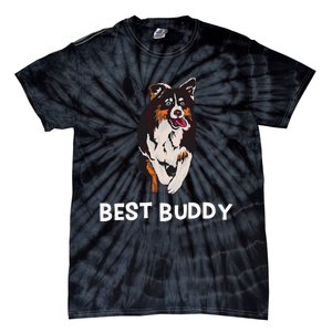 Best Buddy Australian Shepherd Dog Design Aussie Tie-Dye T-Shirt