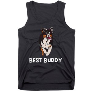 Best Buddy Australian Shepherd Dog Design Aussie Tank Top