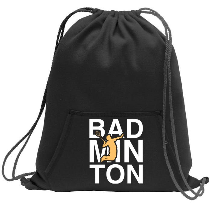 Badmintion Sweatshirt Cinch Pack Bag