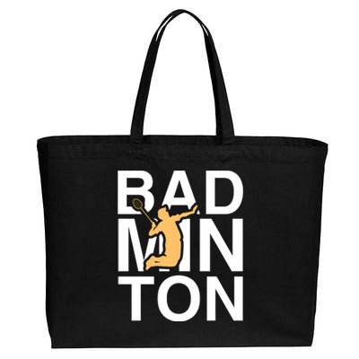 Badmintion Cotton Canvas Jumbo Tote