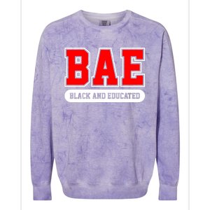 Bae Black And Educated Black Women Educated Black Woman Black History Month Colorblast Crewneck Sweatshirt