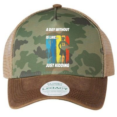 Basketball Bball A Day Without Basketball Is Like... Just Legacy Tie Dye Trucker Hat
