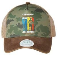 Basketball Bball A Day Without Basketball Is Like... Just Legacy Tie Dye Trucker Hat