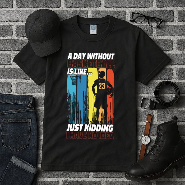 Basketball Bball A Day Without Basketball Is Like... Just Tall T-Shirt