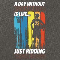 Basketball Bball A Day Without Basketball Is Like... Just Cotton Canvas Backpack