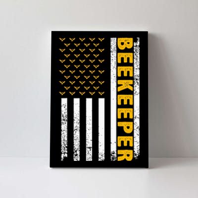 Beekeeper Beekeeping American Flag Bee Lover Canvas