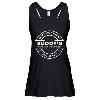 BuddyS Breakfast And Burgers Local Kingman Merch! Ladies Essential Flowy Tank