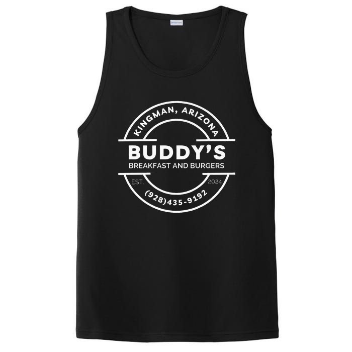 BuddyS Breakfast And Burgers Local Kingman Merch! PosiCharge Competitor Tank