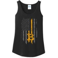 Btc Bitcoin American Flag Crypto Revolution Buy The Dip Ladies Essential Tank