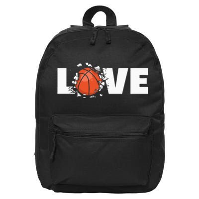 Basketball 16 in Basic Backpack