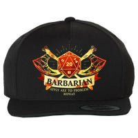 Barbarian Wool Snapback Cap