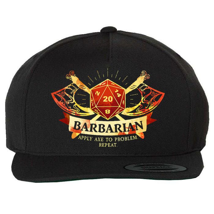 Barbarian Wool Snapback Cap