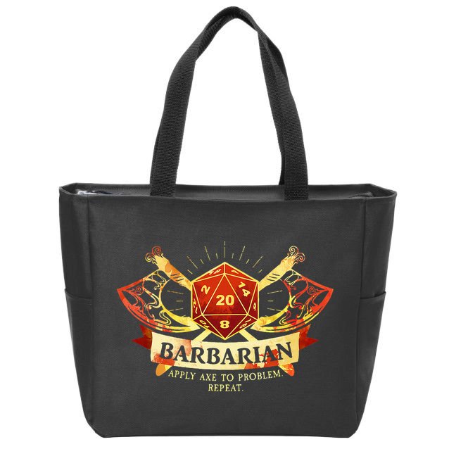 Barbarian Zip Tote Bag