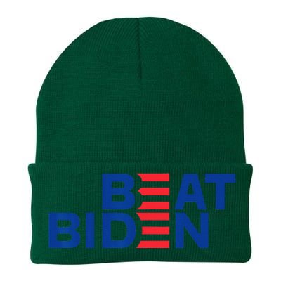 Beat Biden Anti Democrat Pro Republican President 2024 Knit Cap Winter Beanie