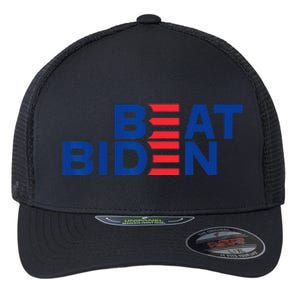 Beat Biden Anti Democrat Pro Republican President 2024 Flexfit Unipanel Trucker Cap