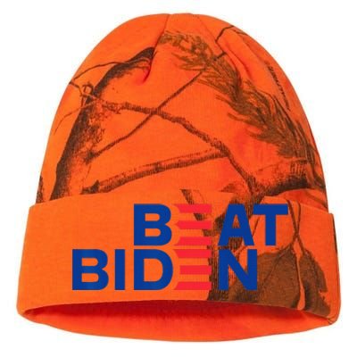 Beat Biden Anti Democrat Pro Republican President 2024 Kati Licensed 12" Camo Beanie