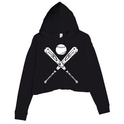 Baseball Crop Fleece Hoodie