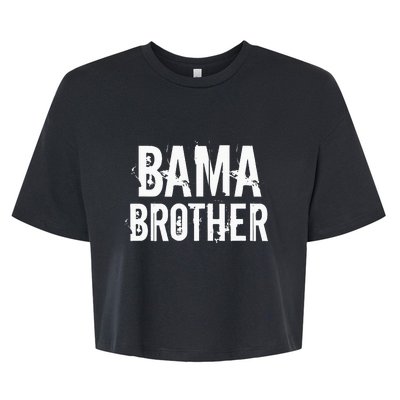 Bama Brother Alabama Shoals Birmingham Tuscaloosa Southern Bella+Canvas Jersey Crop Tee