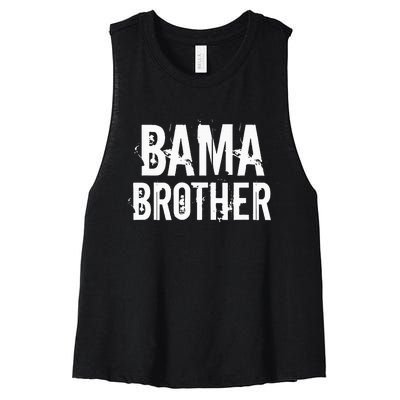 Bama Brother Alabama Shoals Birmingham Tuscaloosa Southern Women's Racerback Cropped Tank