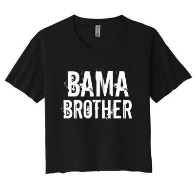 Bama Brother Alabama Shoals Birmingham Tuscaloosa Southern Women's Crop Top Tee