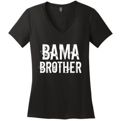 Bama Brother Alabama Shoals Birmingham Tuscaloosa Southern Women's V-Neck T-Shirt