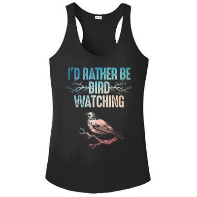 Best Birdwatching Art For Women Birding Nerd Ladies PosiCharge Competitor Racerback Tank