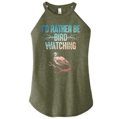 Best Birdwatching Art For Women Birding Nerd Women’s Perfect Tri Rocker Tank