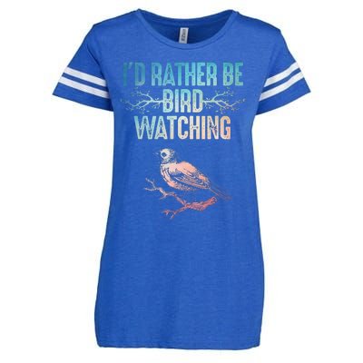 Best Birdwatching Art For Women Birding Nerd Enza Ladies Jersey Football T-Shirt