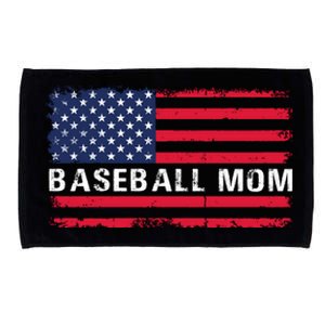 BaseballMomFlagDesign Microfiber Hand Towel