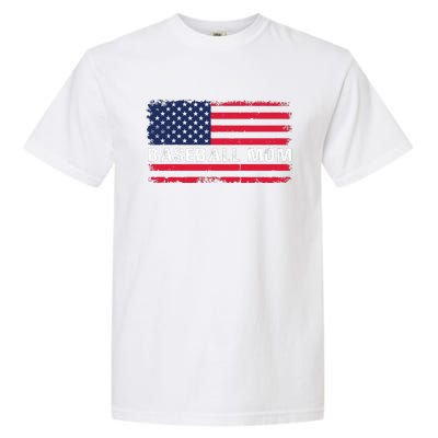 BaseballMomFlagDesign Garment-Dyed Heavyweight T-Shirt