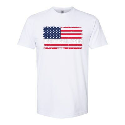 BaseballMomFlagDesign Softstyle CVC T-Shirt