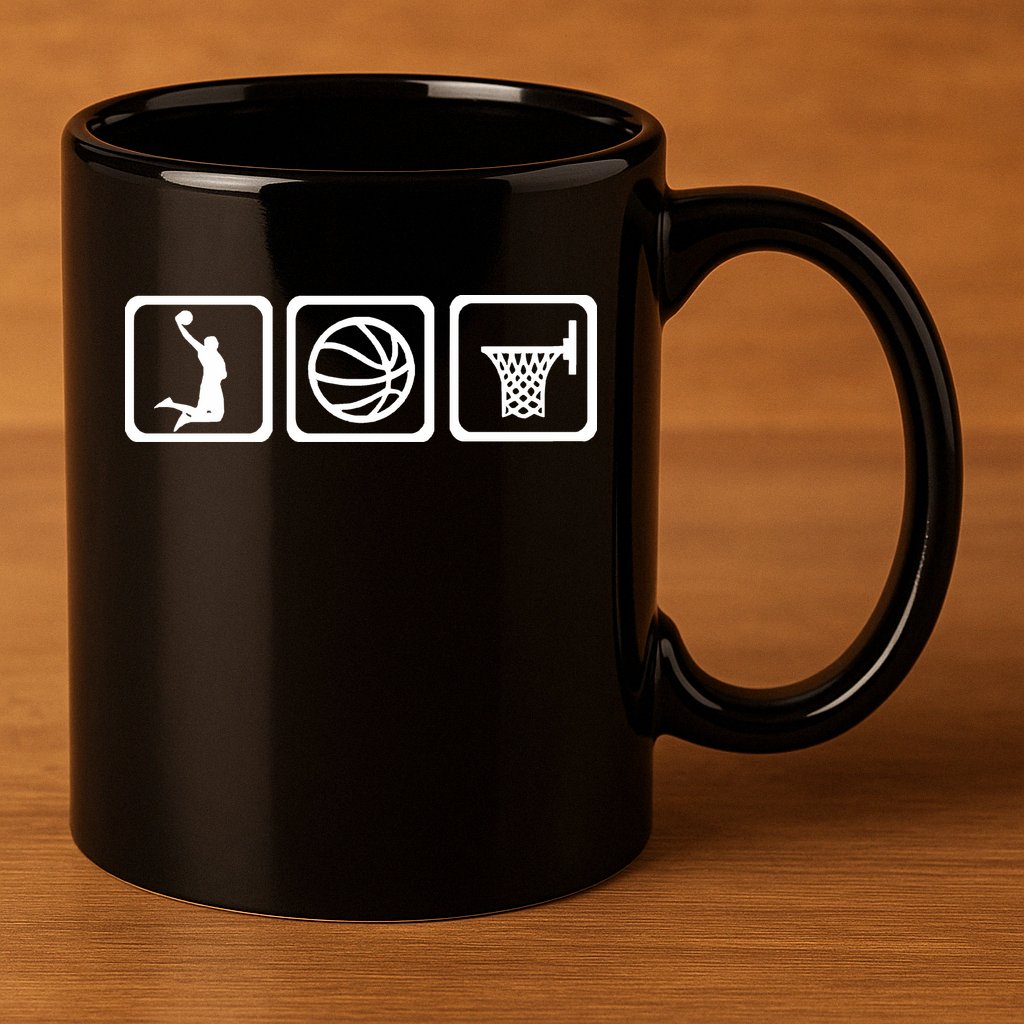 Basketball 11oz C Handle Ceramic Mug