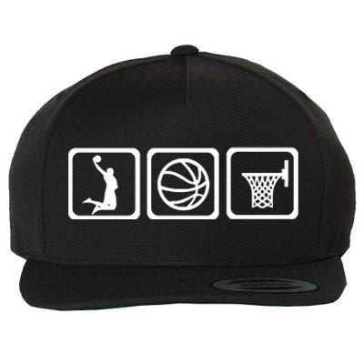 Basketball Wool Snapback Cap