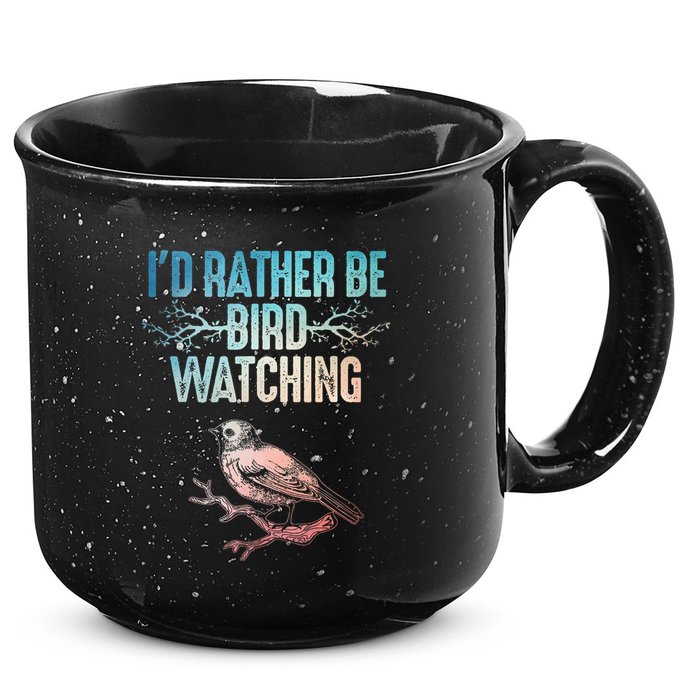 Best Birdwatching Art For Birding Nerd Bird Lovers 15oz Campfire Ceramic Mug