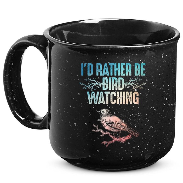 Best Birdwatching Art For Birding Nerd Bird Lovers 15oz Campfire Ceramic Mug