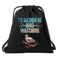 Best Birdwatching Art For Birding Nerd Bird Lovers Drawstring Bag