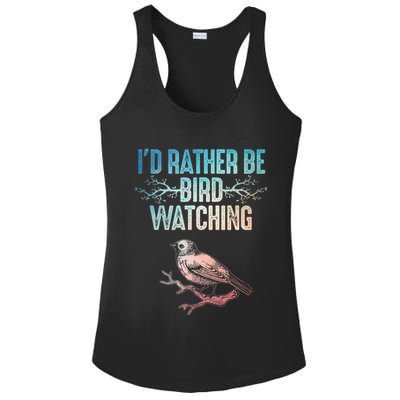 Best Birdwatching Art For Birding Nerd Bird Lovers Ladies PosiCharge Competitor Racerback Tank