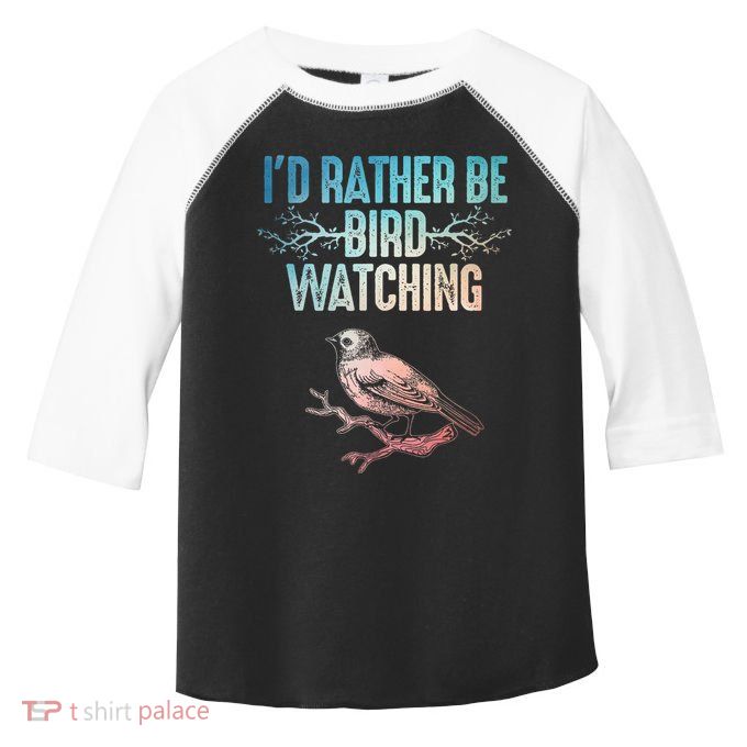 Best Birdwatching Art For Birding Nerd Bird Lovers Toddler Fine Jersey T-Shirt