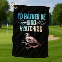 Best Birdwatching Art For Birding Nerd Bird Lovers Golf Towel