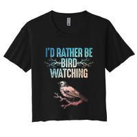 Best Birdwatching Art For Birding Nerd Bird Lovers Crop Top