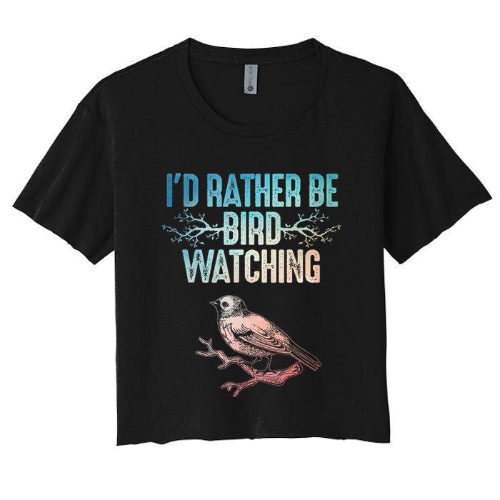 Best Birdwatching Art For Birding Nerd Bird Lovers Crop Top