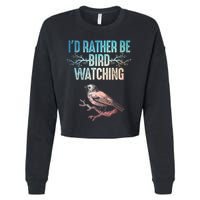 Best Birdwatching Art For Birding Nerd Bird Lovers Cropped Pullover Crew